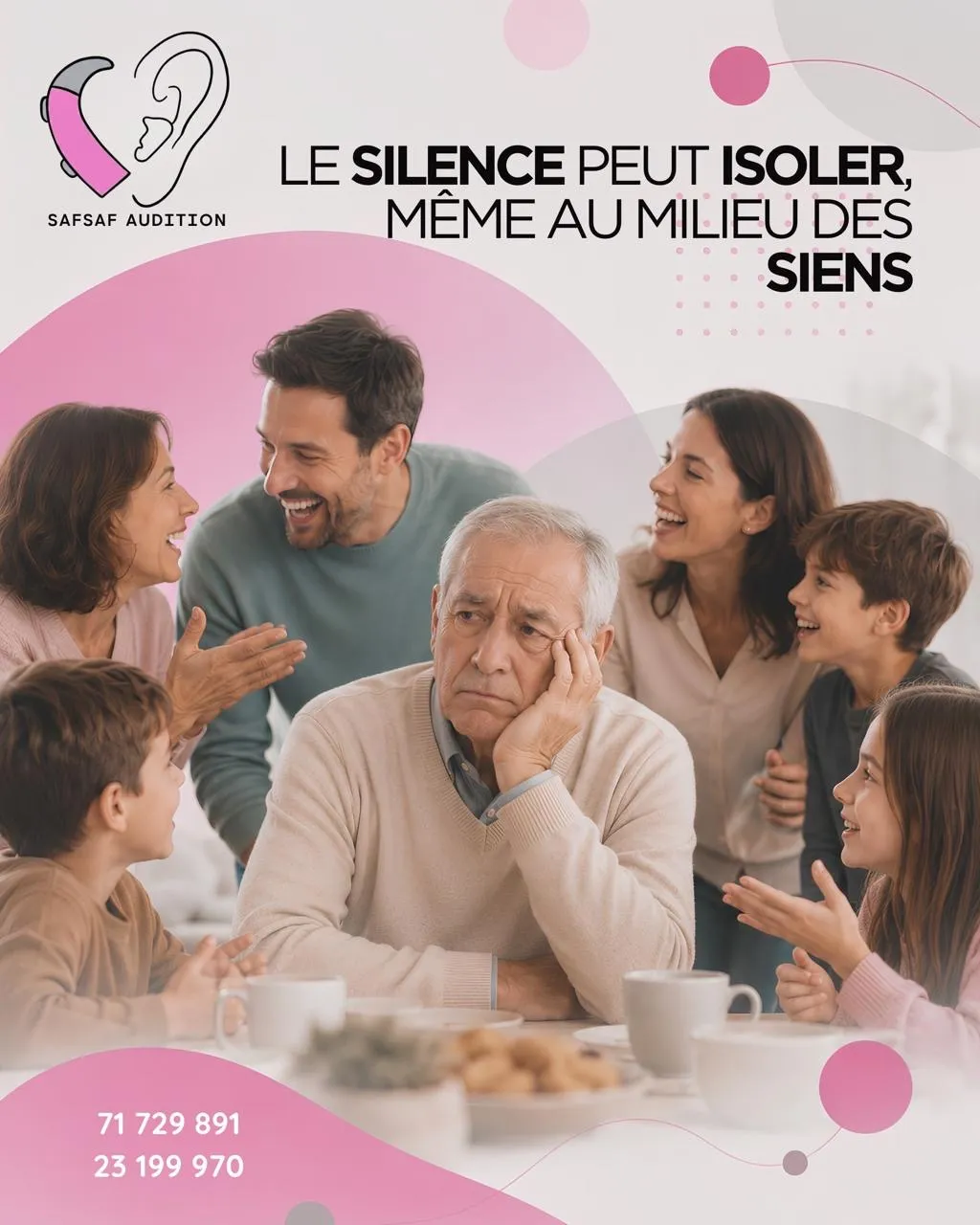 Publication Instagram Safsaf Audition : le silence peut isoler